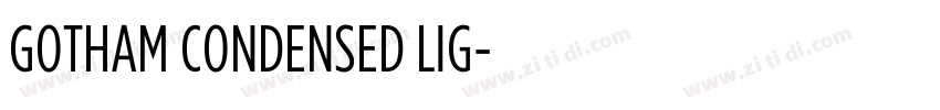 GOTHAM CONDENSED LIG字体转换